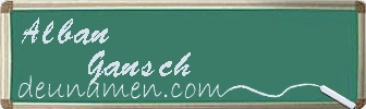 Alban Gansch Visitenkarte
